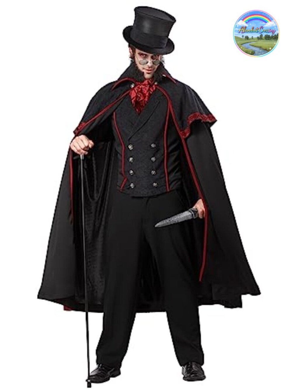 California Costumes Jack The Ripper Set 3-Piece Hat Cloak Jabot Vest Adult